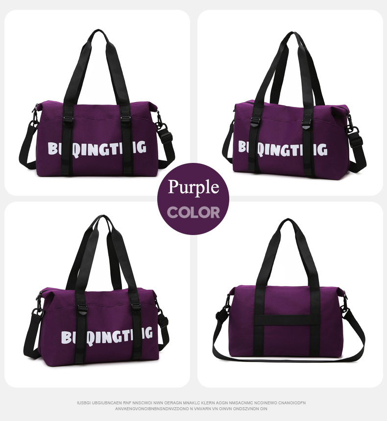Women's Fashion Gym Duffel Bag with Wet & Dry Separation