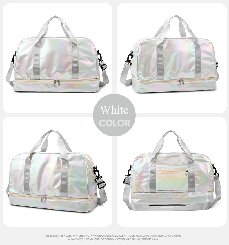 Iridescent Gym Bag Holographic Duffel