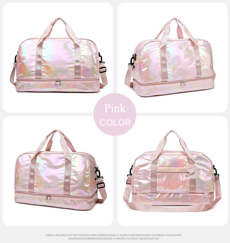 Iridescent Gym Bag Holographic Duffel