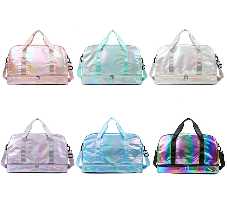 Iridescent Gym Bag Holographic Duffel