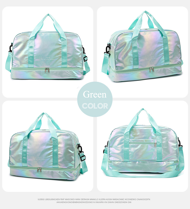 Iridescent Gym Bag Holographic Duffel