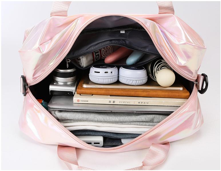 Iridescent Gym Bag Holographic Duffel