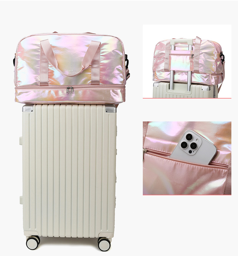 Iridescent Gym Bag Holographic Duffel