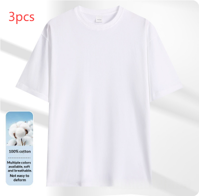 Mens Summer T-shirt Short-sleeve