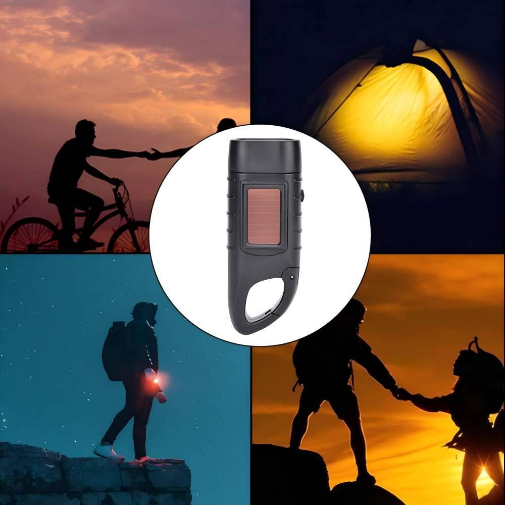 Solar Hand Crank Torch Set