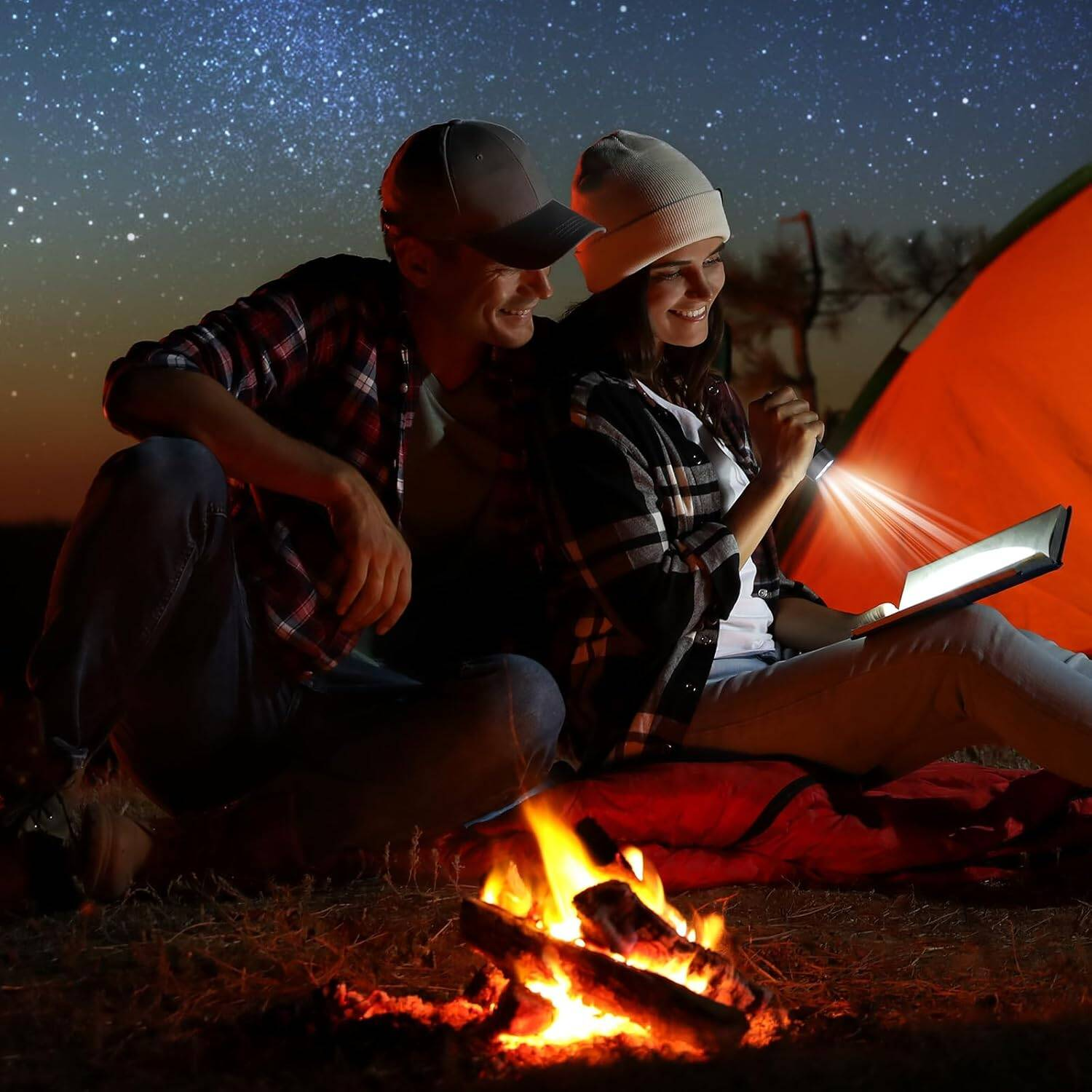 Solar Hand Crank Torch Set