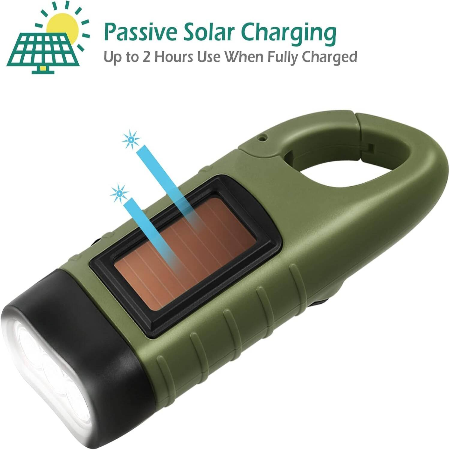 Torch Set Solar Hand Crank