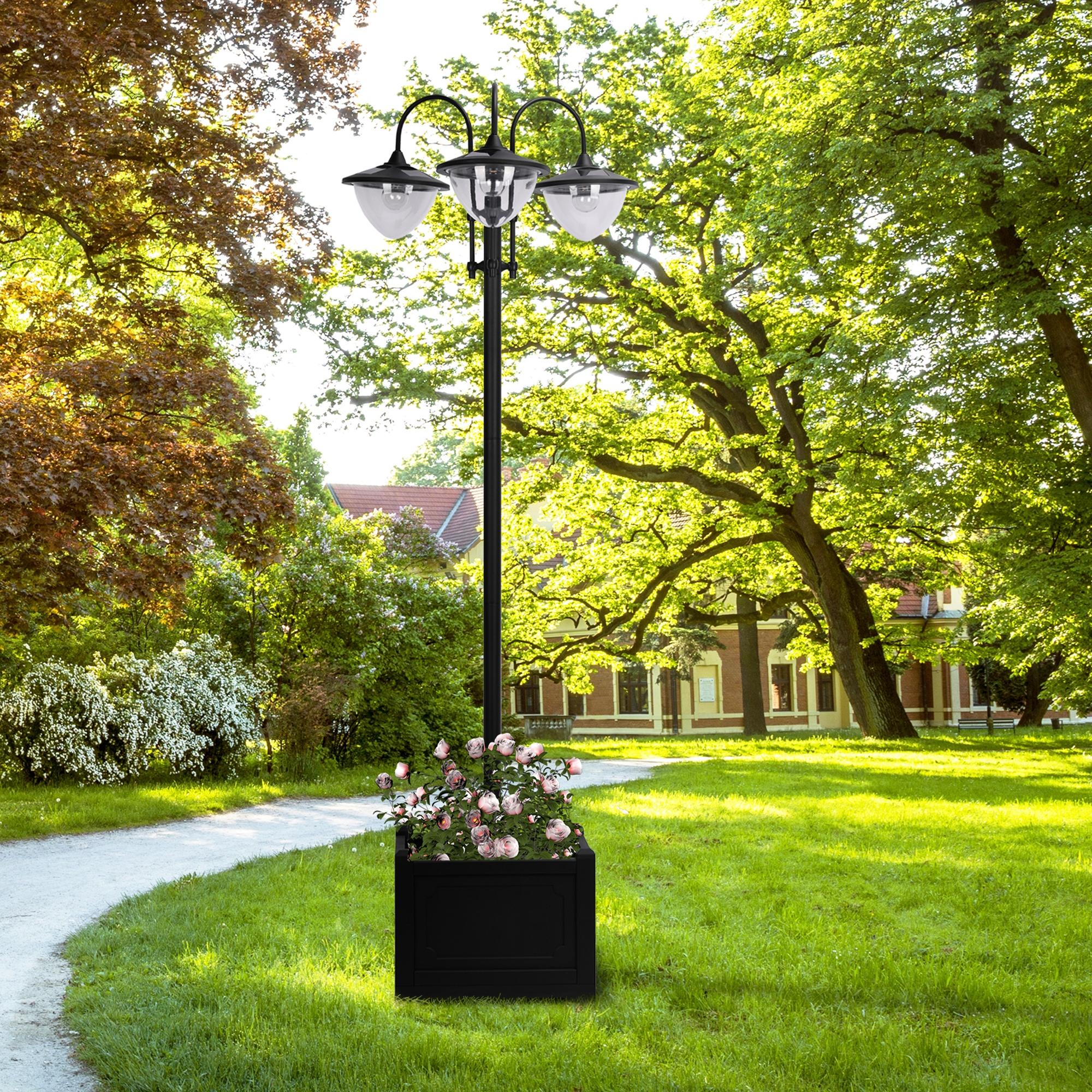 Solar Garden Lantern Metal Stehleuchte