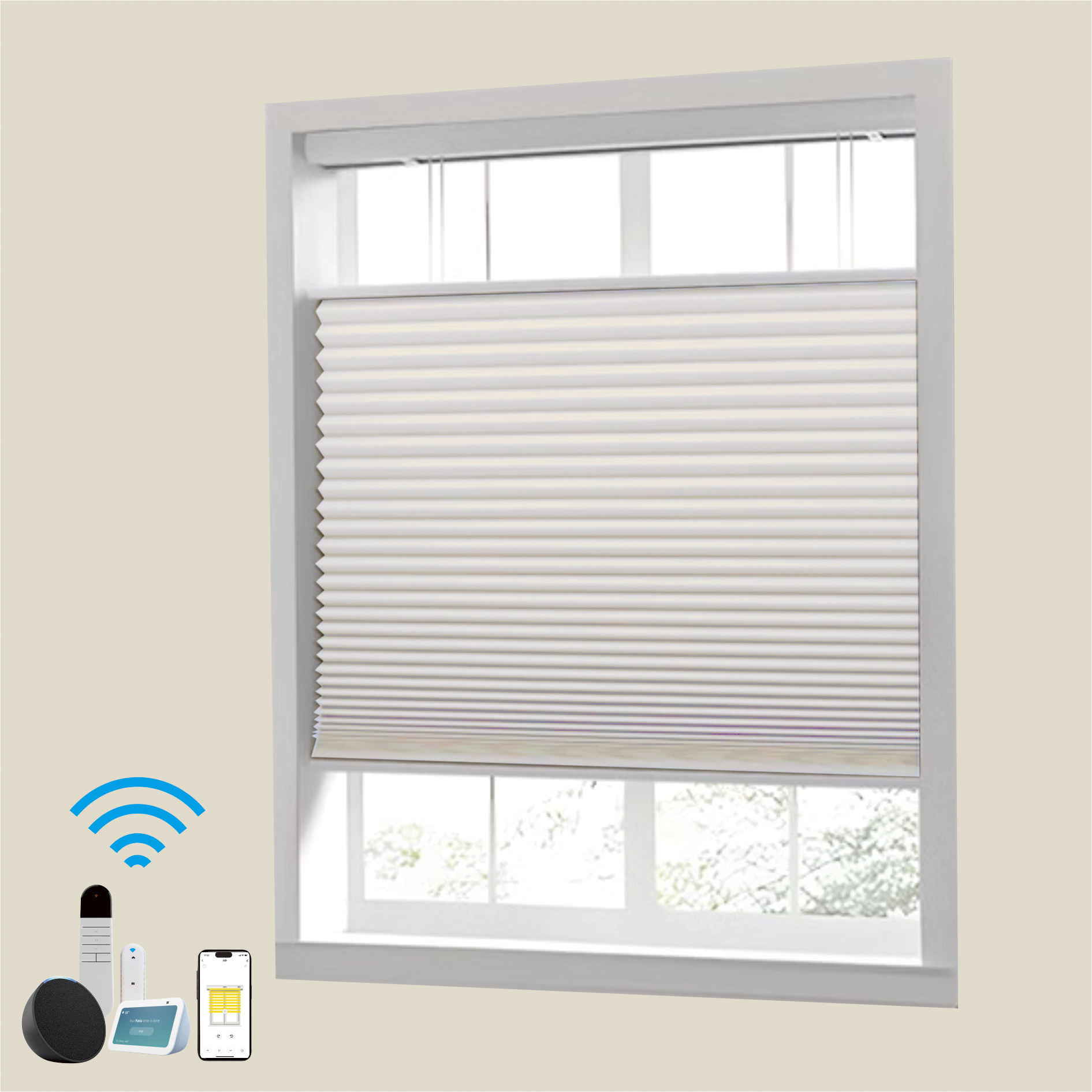Motorized Shades With Remote Control And Solar