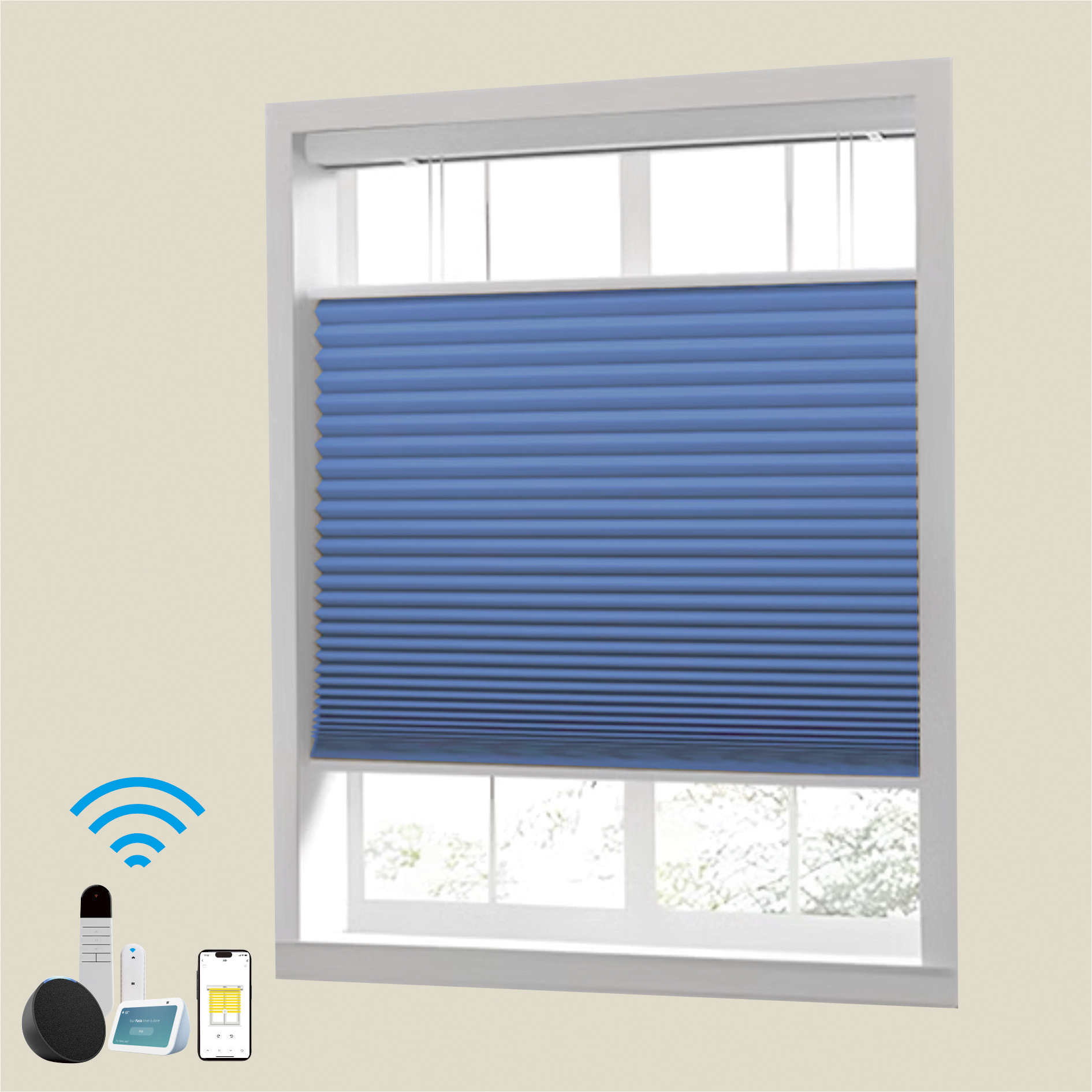 Motorized Shades With Remote Control And Solar