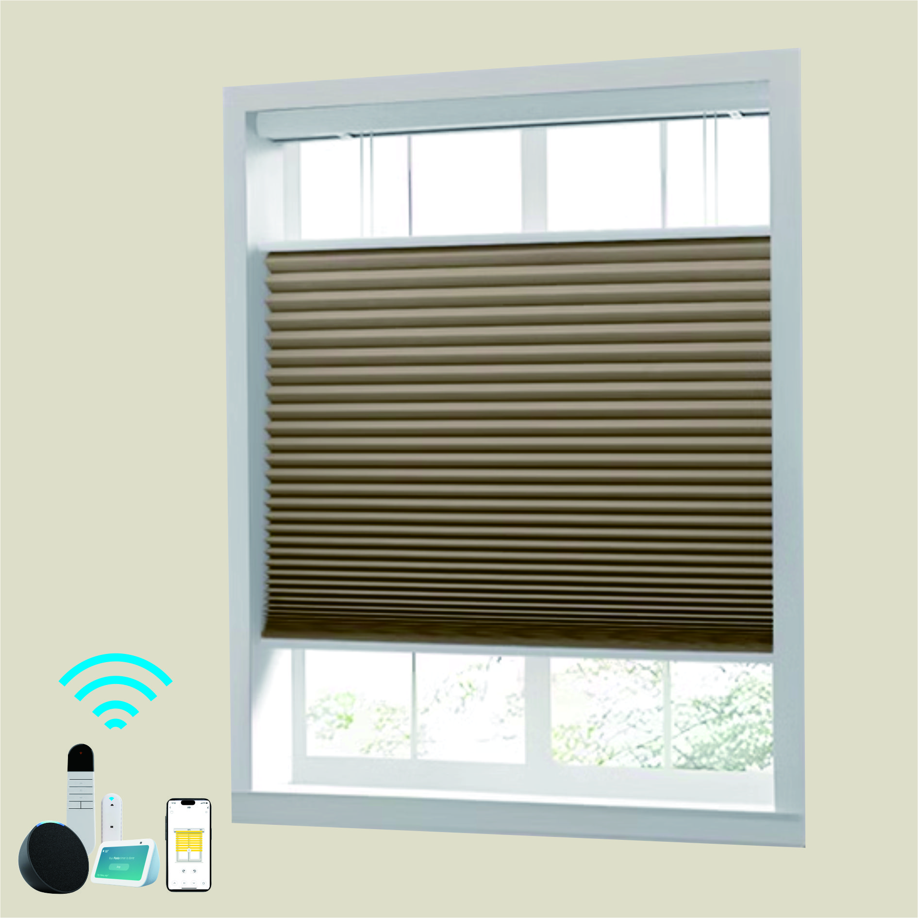 Motorized Shades With Remote Control And Solar