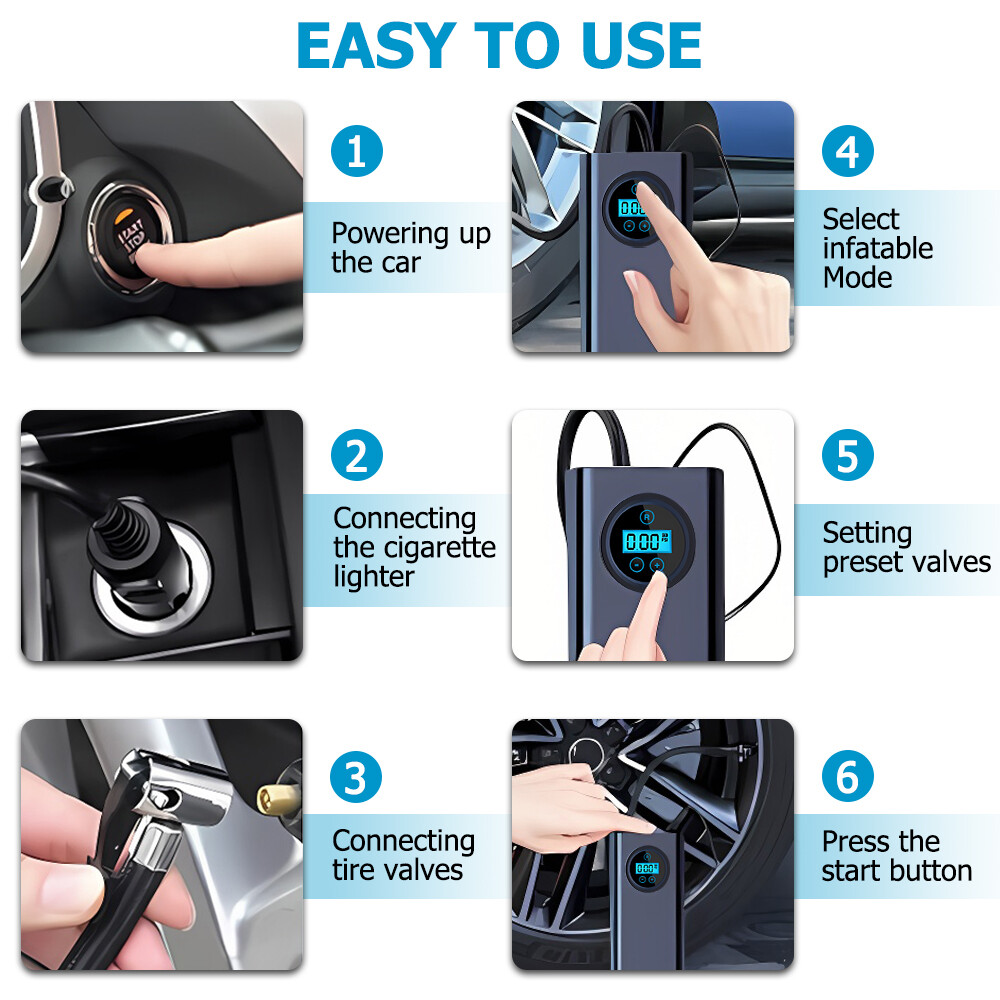 Car Tire Air Inflator Electric Pump