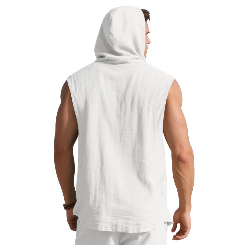 Linen Sleeveless Shirt