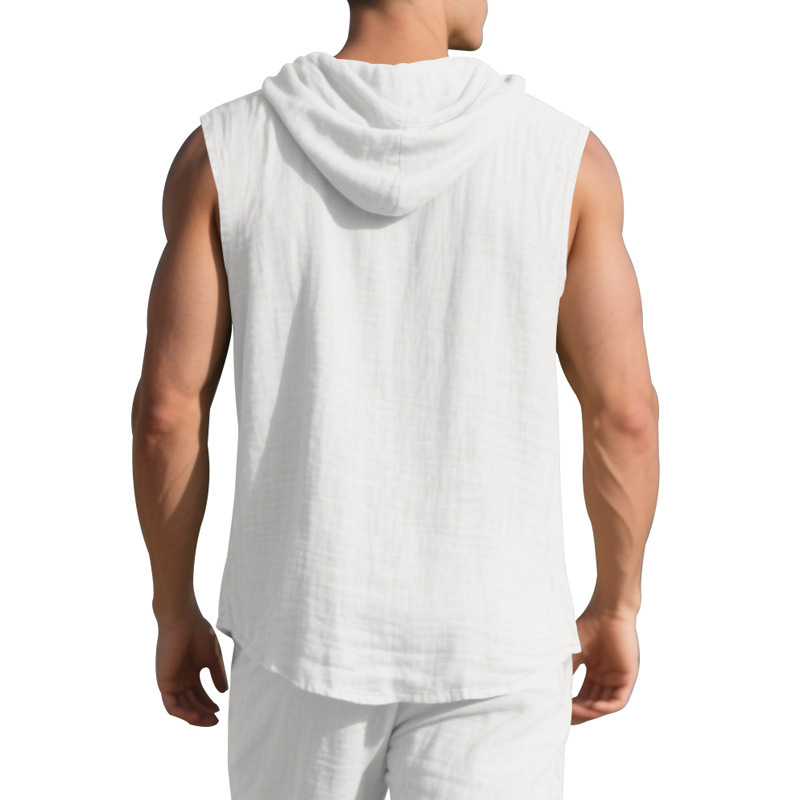 Linen Sleeveless Shirt