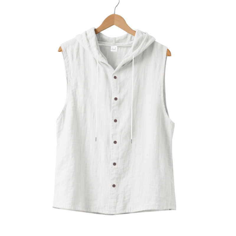 Linen Sleeveless Shirt