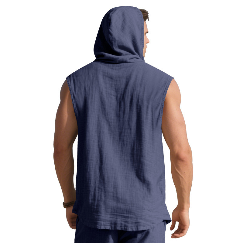 Linen Sleeveless Shirt