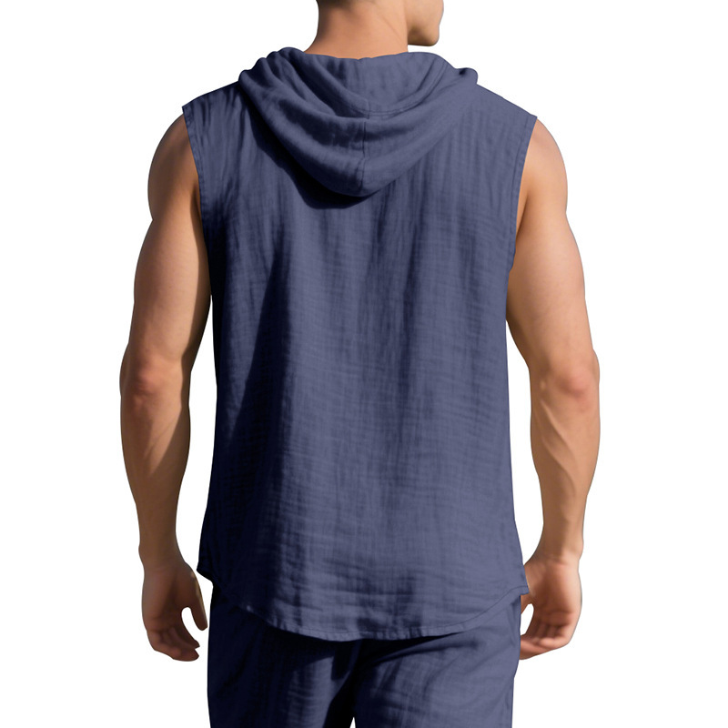 Linen Sleeveless Shirt