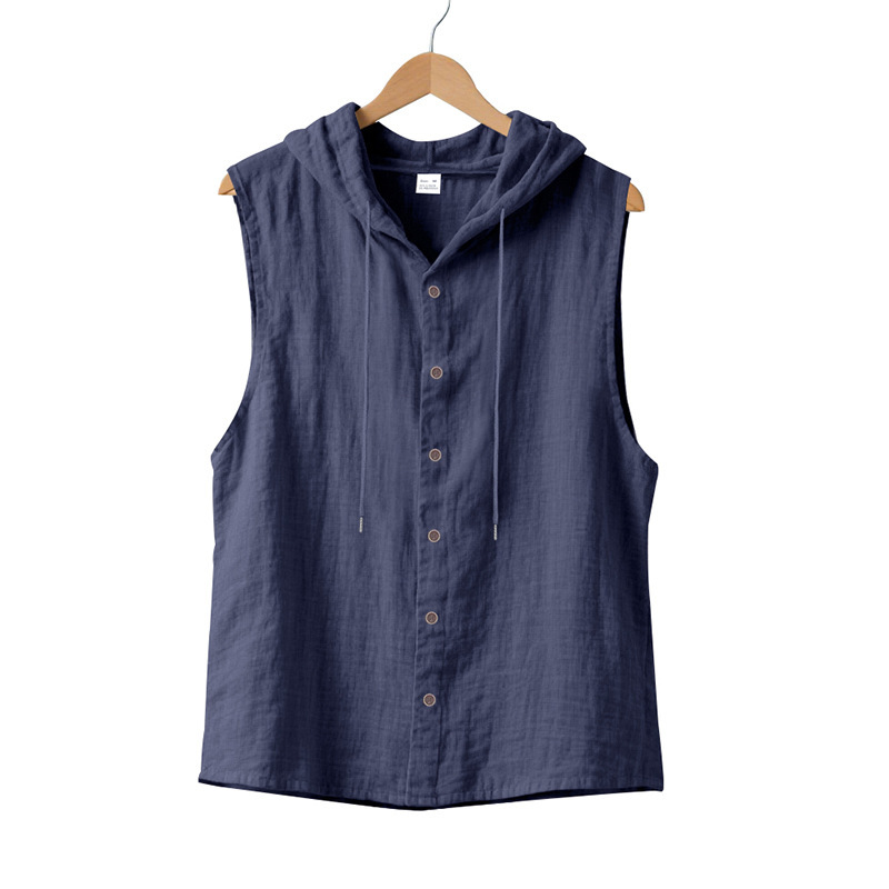 Linen Sleeveless Shirt