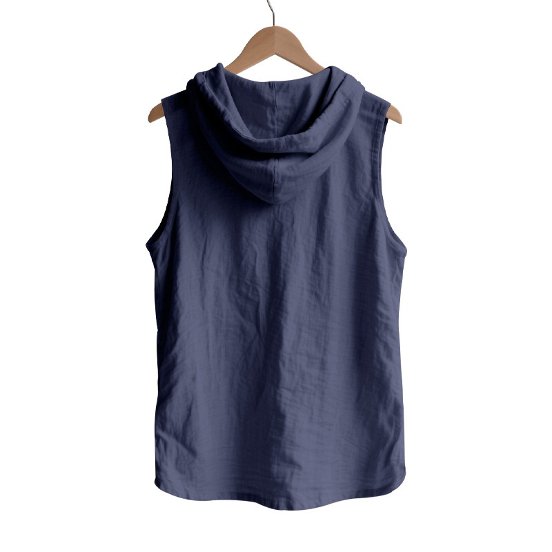 Linen Sleeveless Shirt