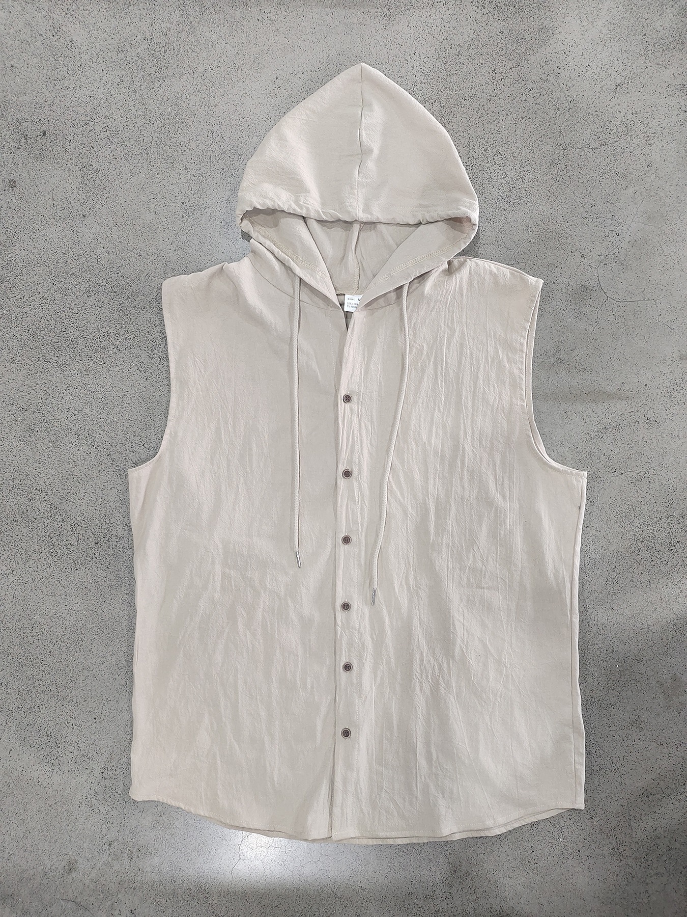 Linen Sleeveless Shirt