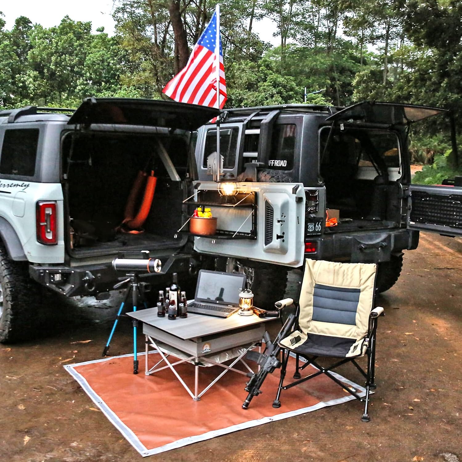 Tailgate Table, Rear Foldable, Aluminum