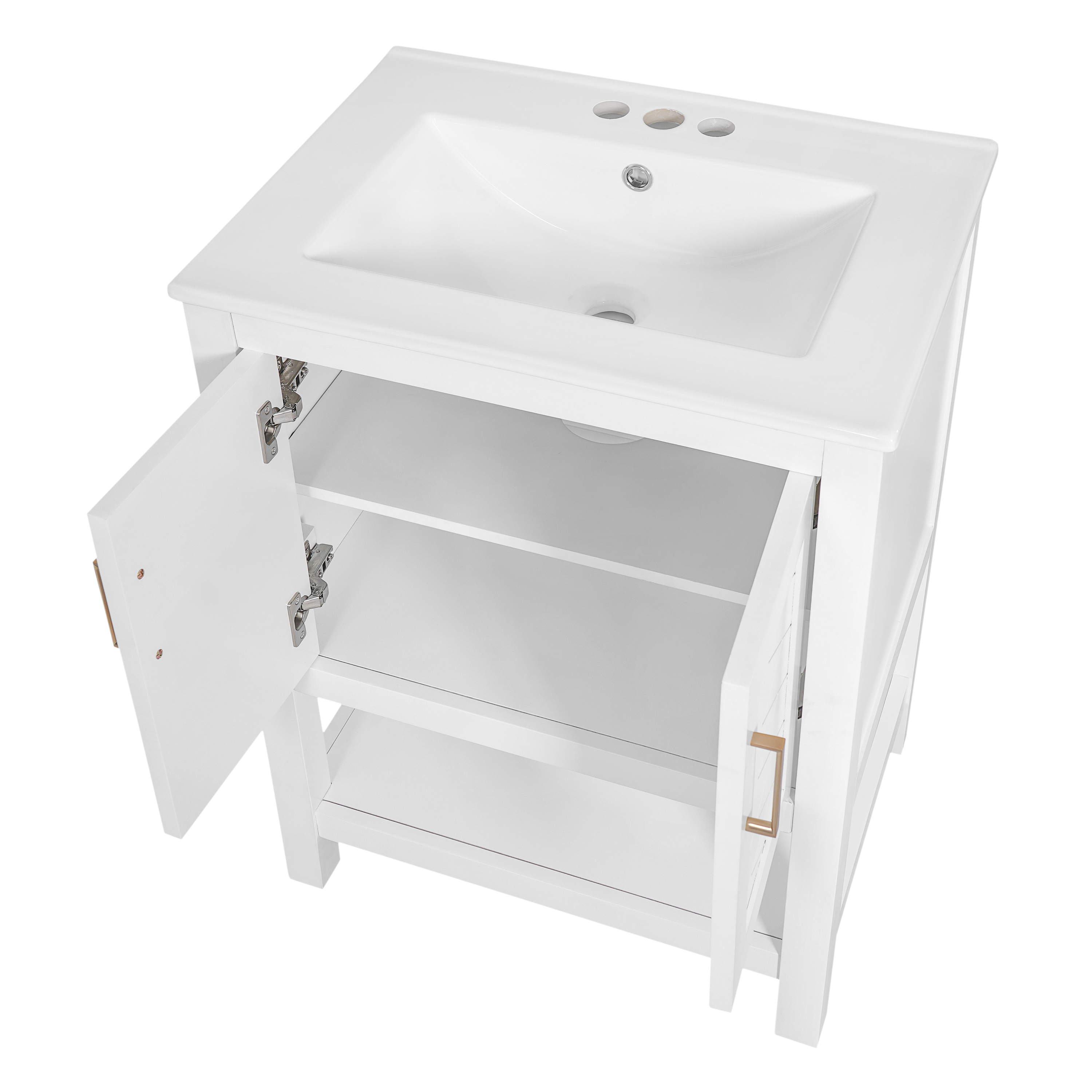 Modern Bathroom Vanity with Soft-Close Hinges