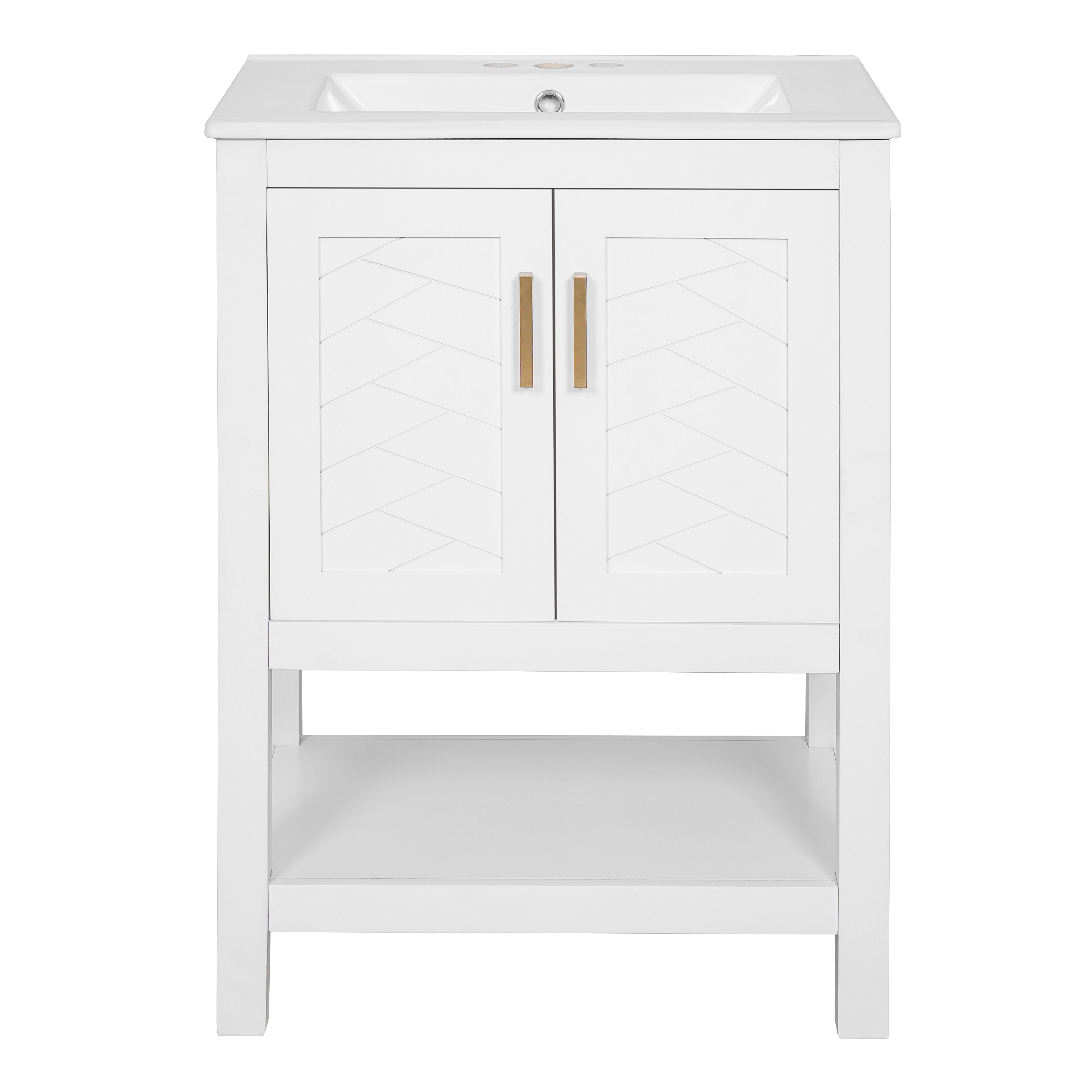 Modern Bathroom Vanity with Soft-Close Hinges