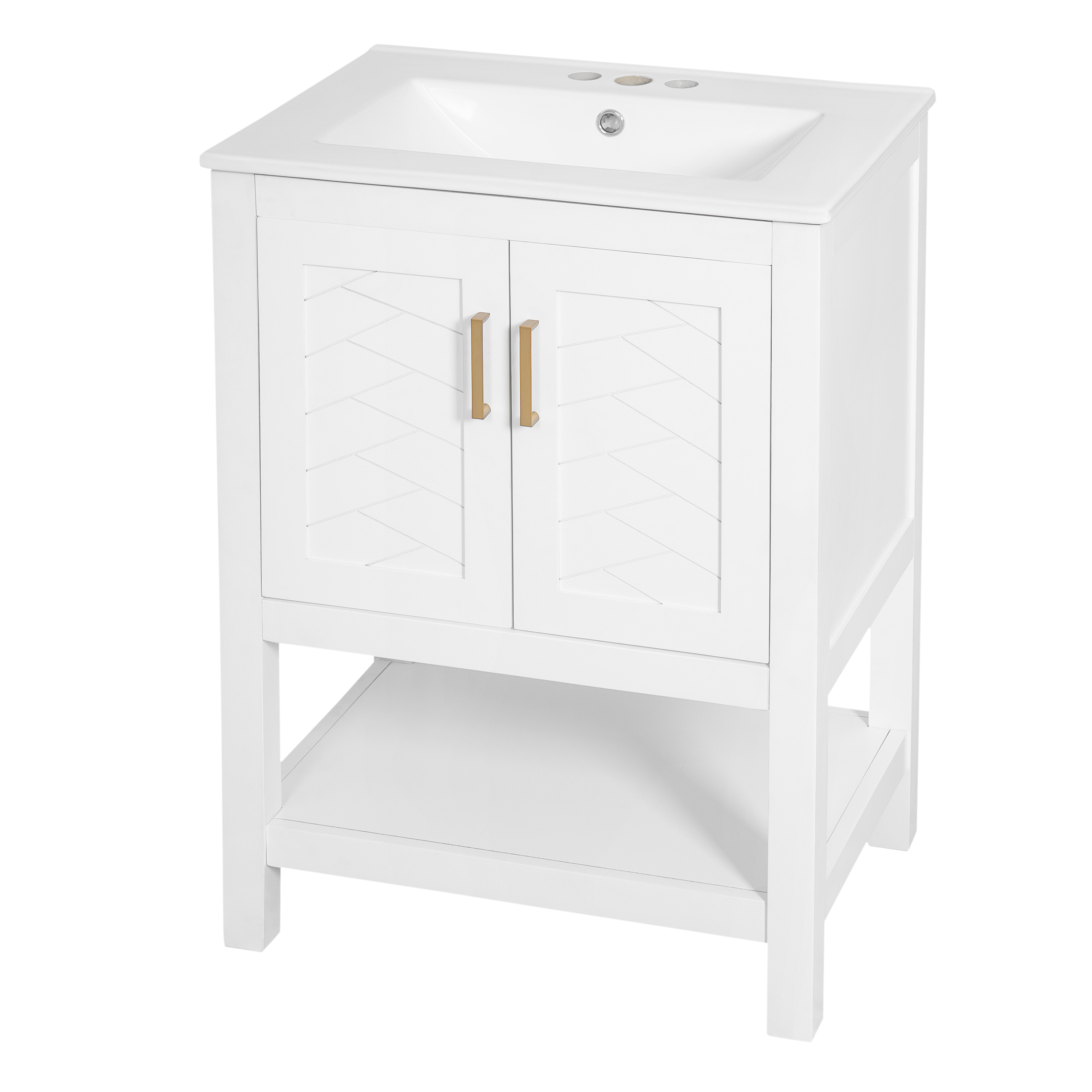 Modern Bathroom Vanity with Soft-Close Hinges