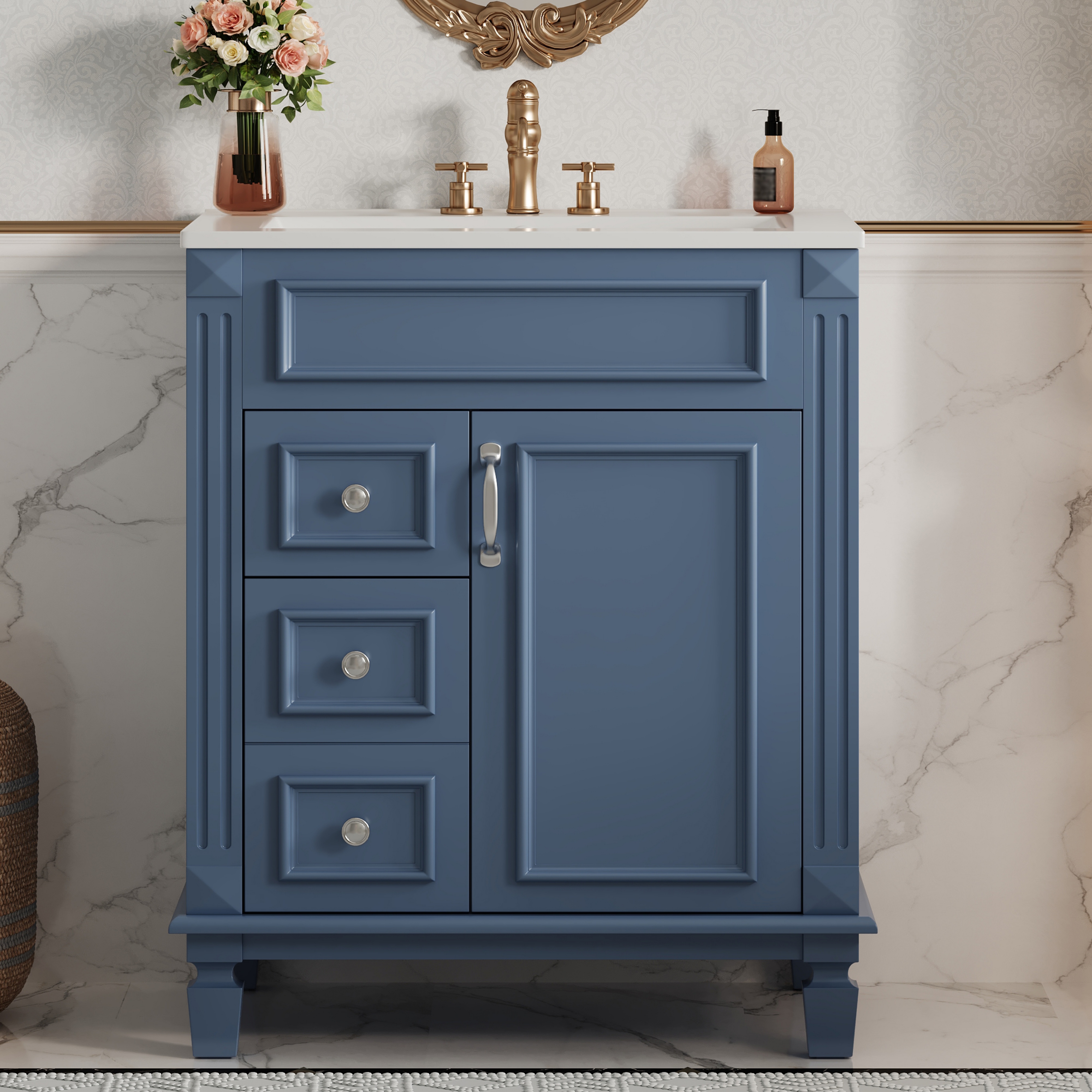 24 Bathroom Vanity Ceramic Sink