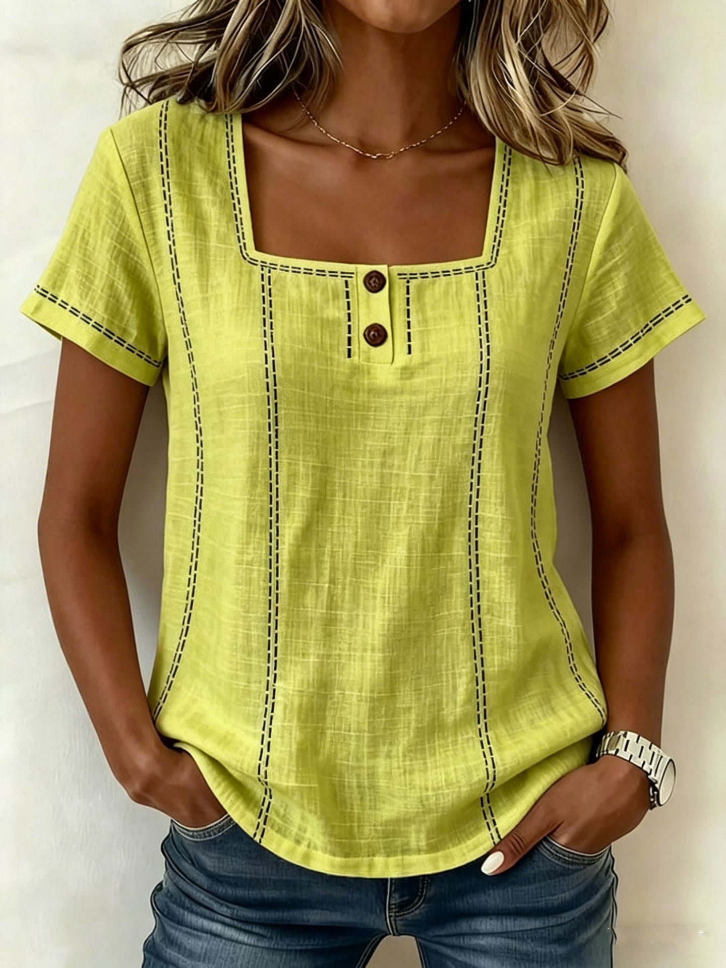 Printed Button-down Shirt