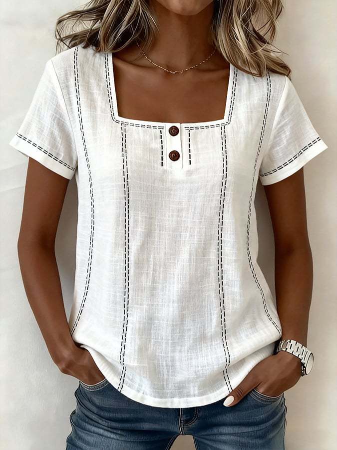 Printed Button-down Shirt