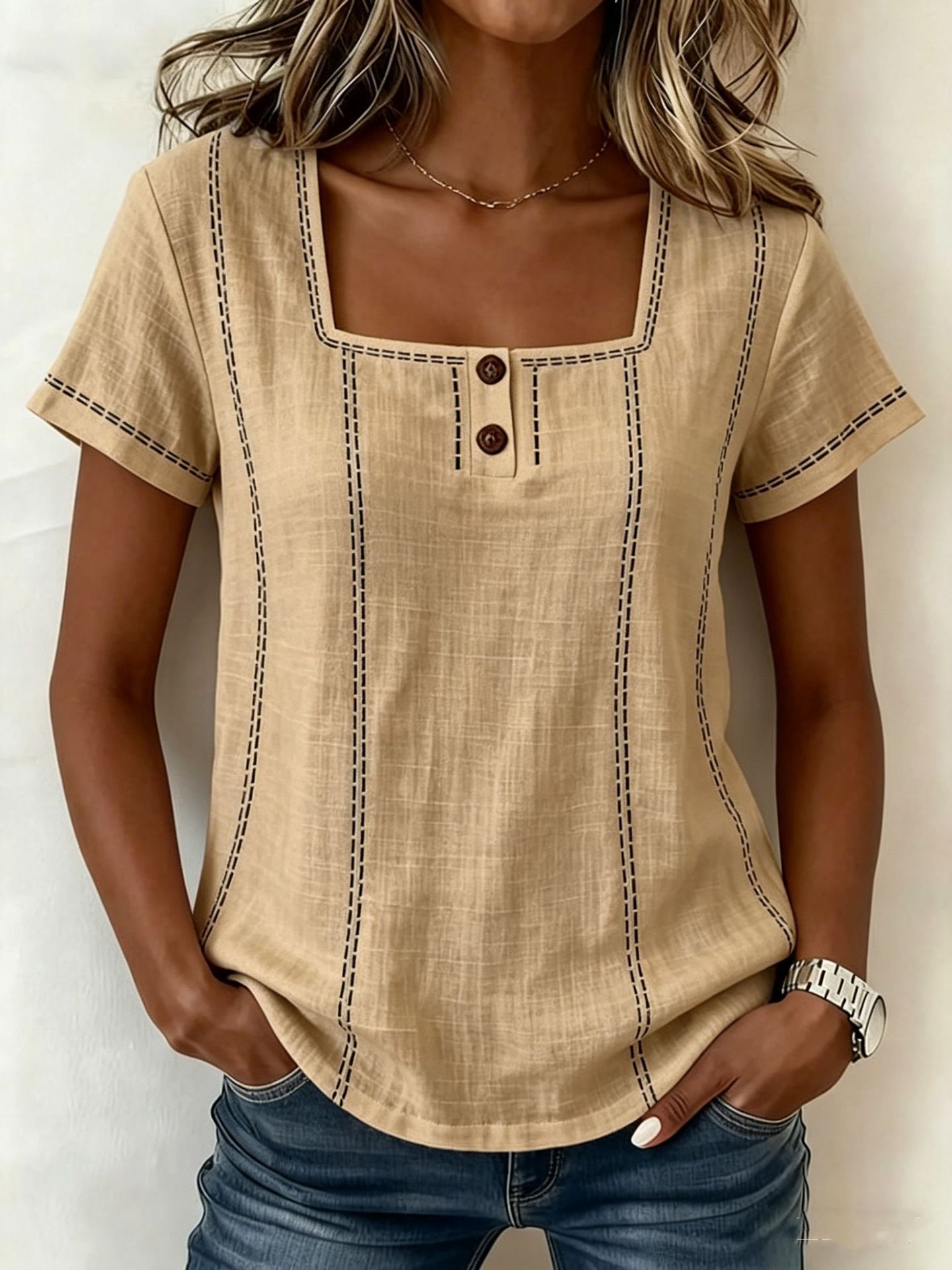 Printed Button-down Shirt