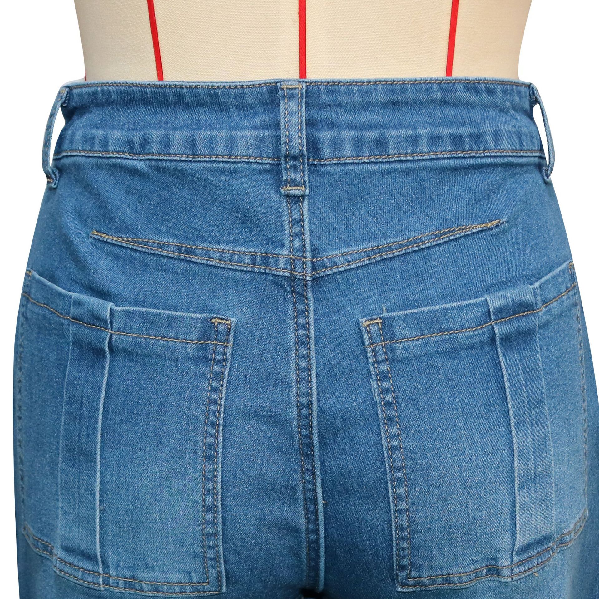 Retro Wide-Leg Denim Jeans