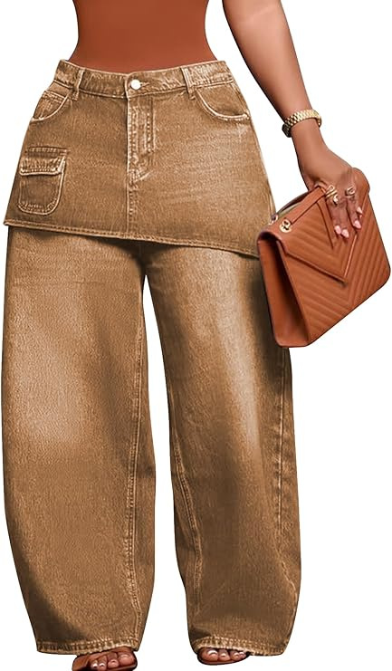 Retro Wide-Leg Denim Jeans