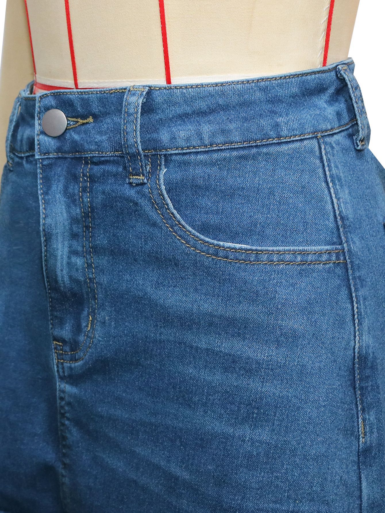 Retro Wide-Leg Denim Jeans