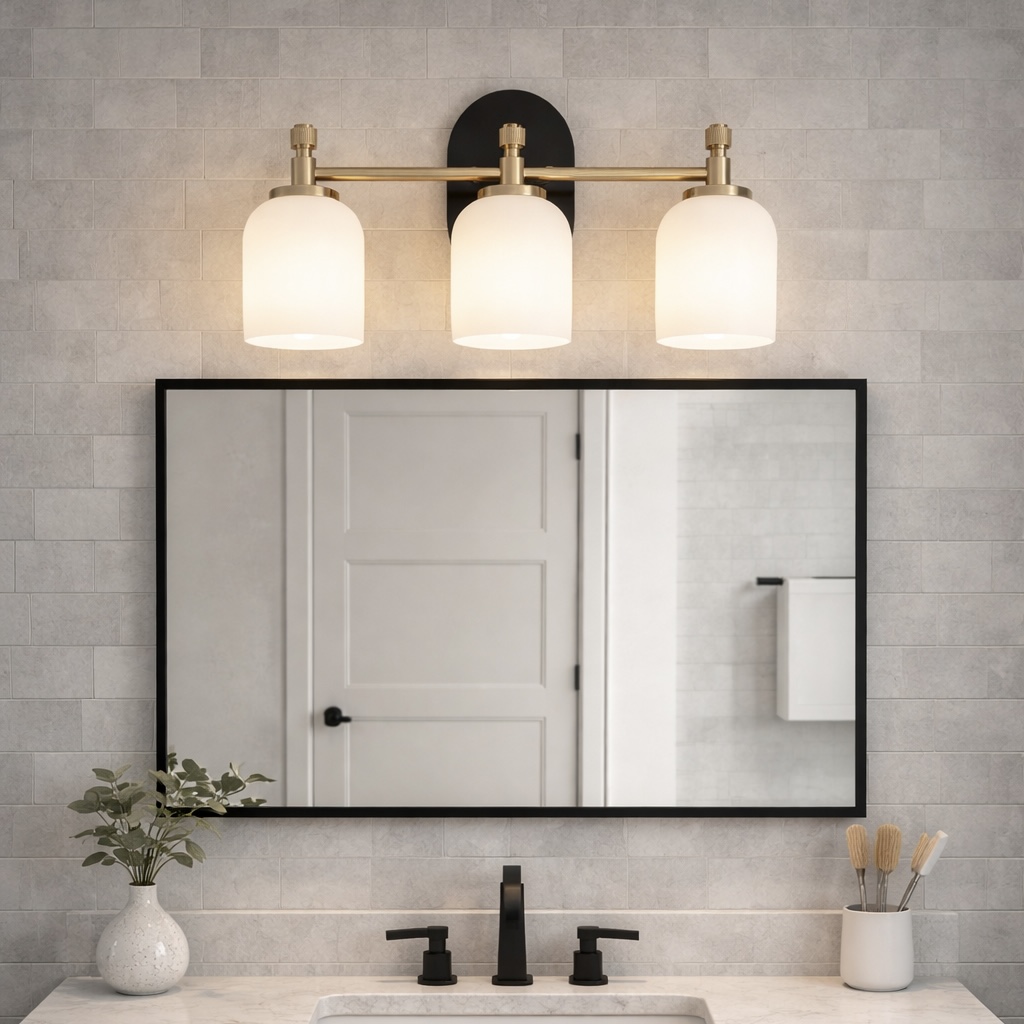Vanity Light Brushed Gold Bathroom