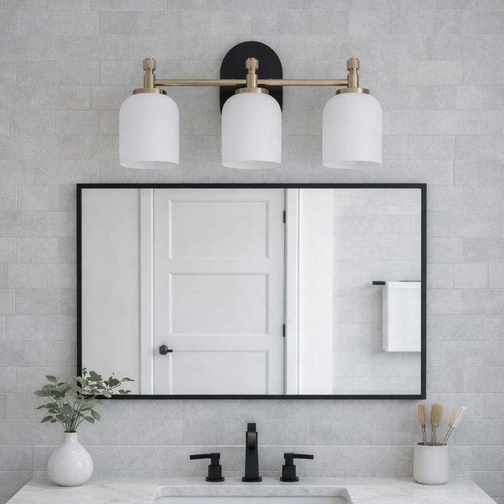 Vanity Light Brushed Gold Bathroom