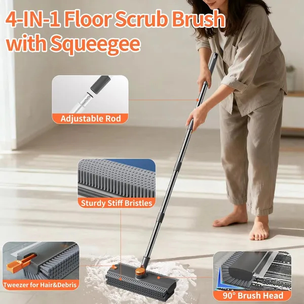 Scrub Brush With Long Handle
