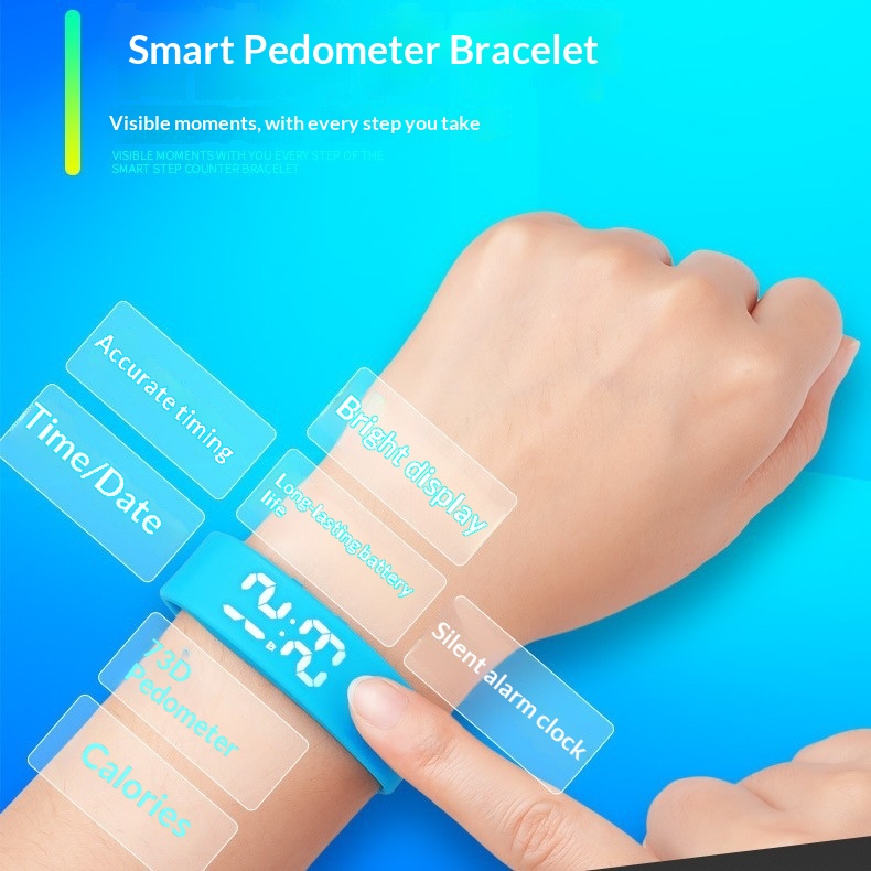 Fitness Smart Bracelet, Waterproof Pedometer