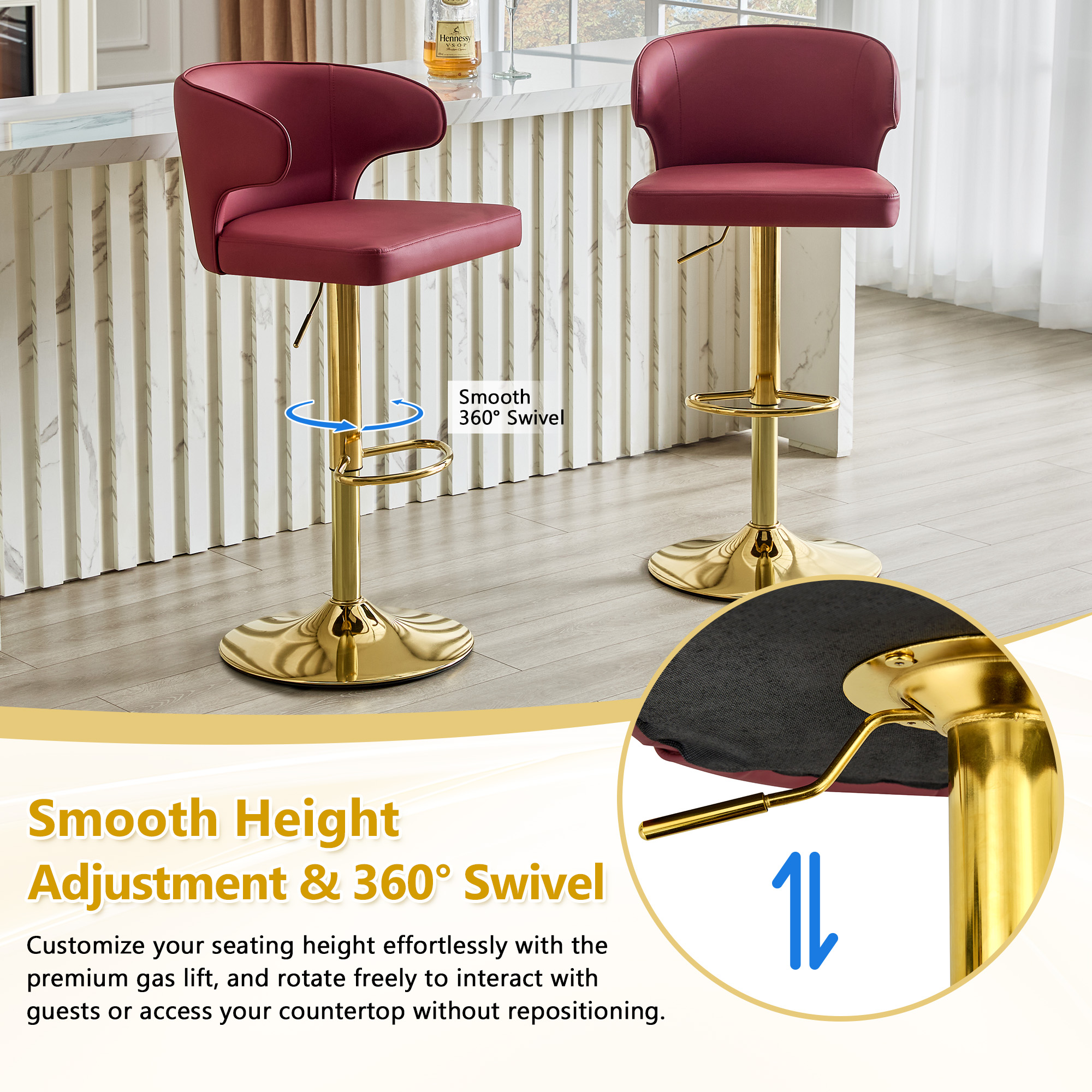 Bar Chair Modern Rotating