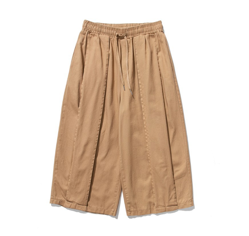 Mens Cropped Japanese-style Pants