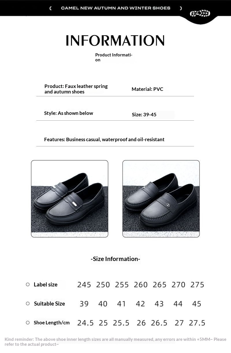 Short-tube Waterproof Rain Boots For Men And Non-slip