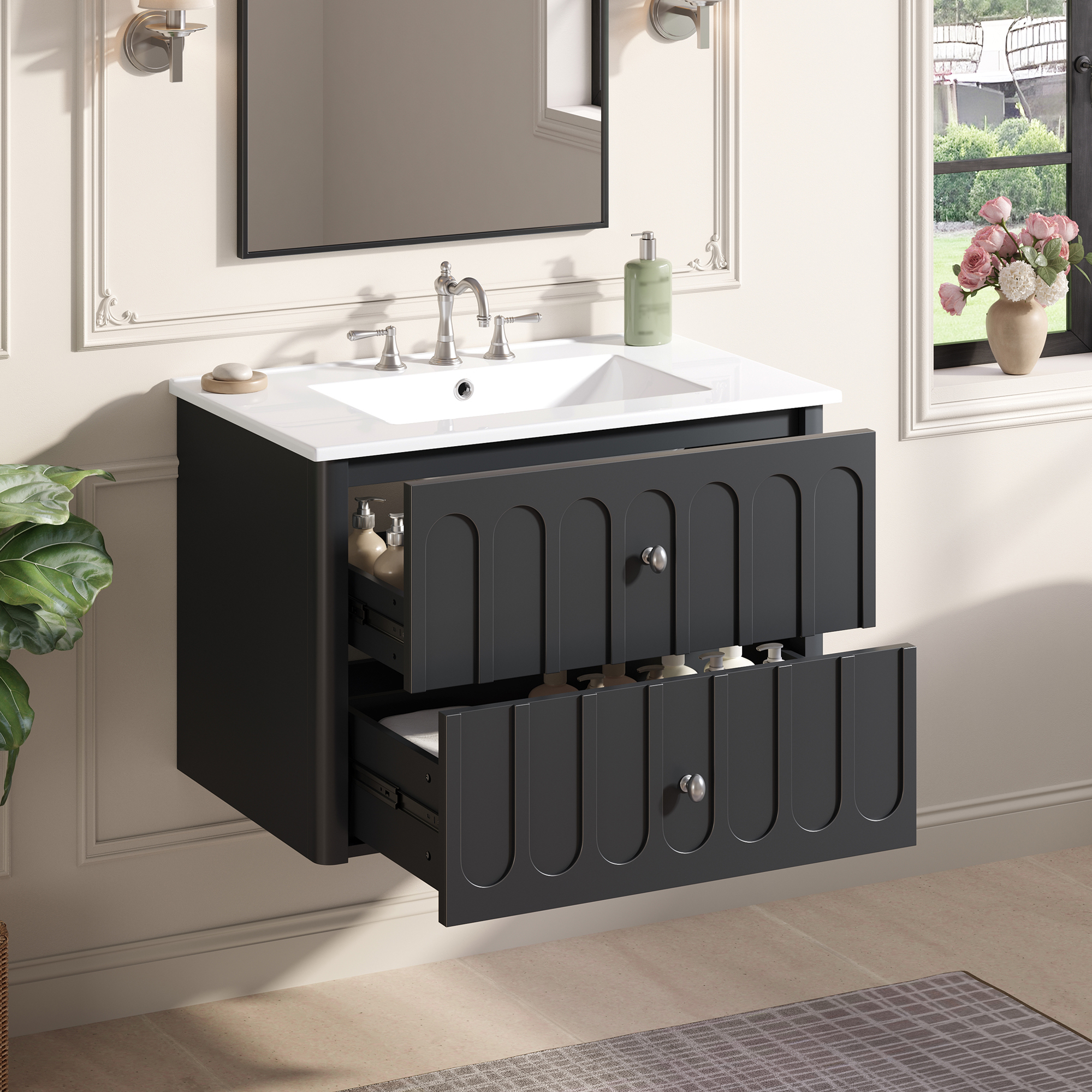 Modern Floating Bathroom Vanity 30inch