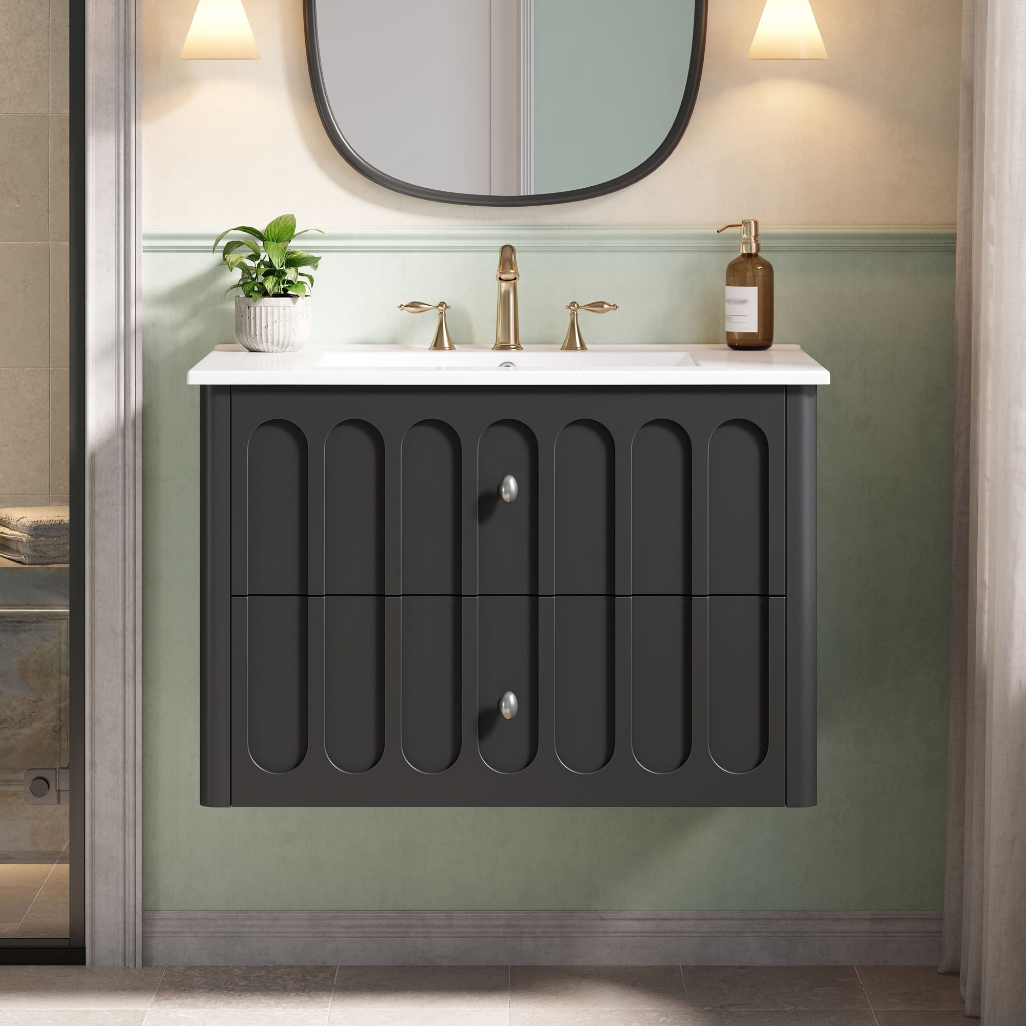 Modern Floating Bathroom Vanity 30inch