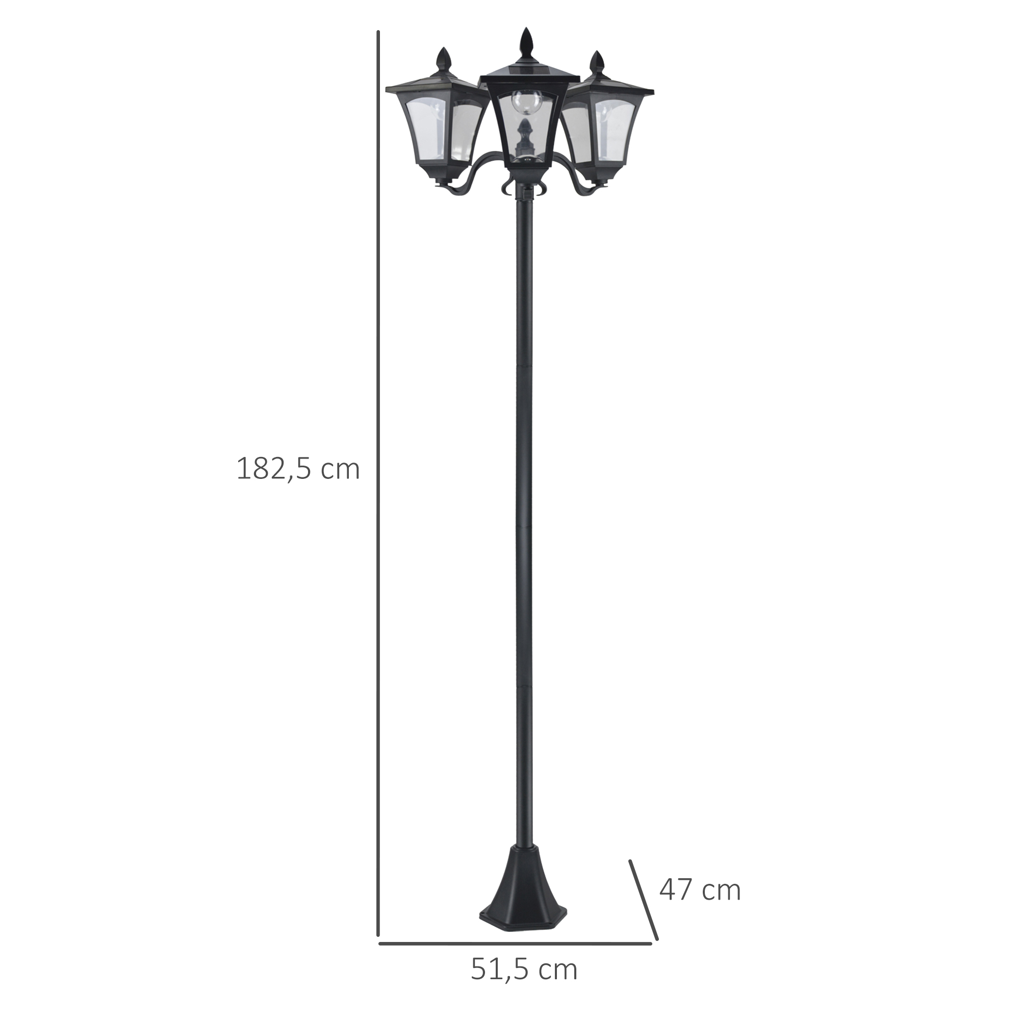 Solar Gartenlaterne Edelstahl LED