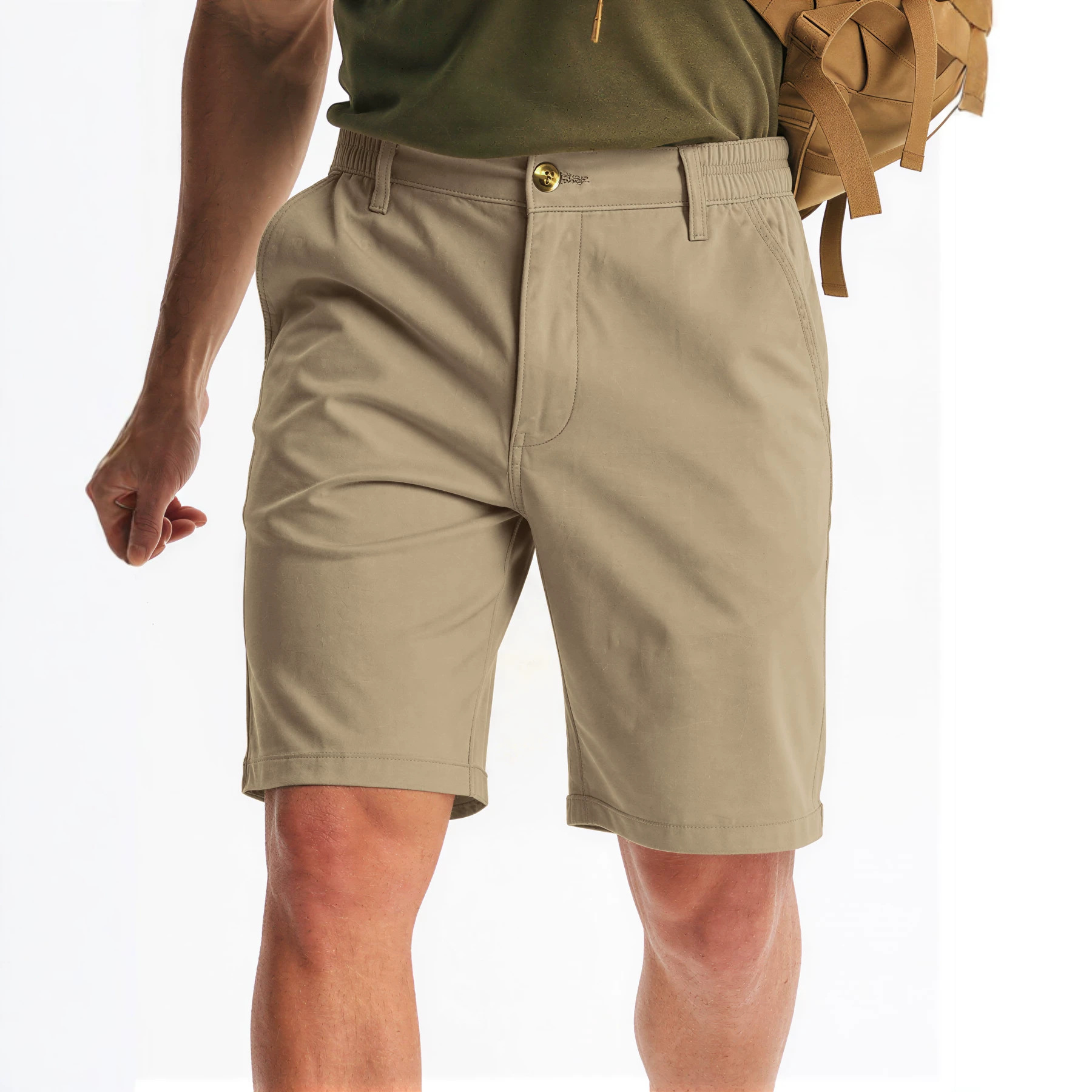 Mens Golf Shorts Polyester Casual