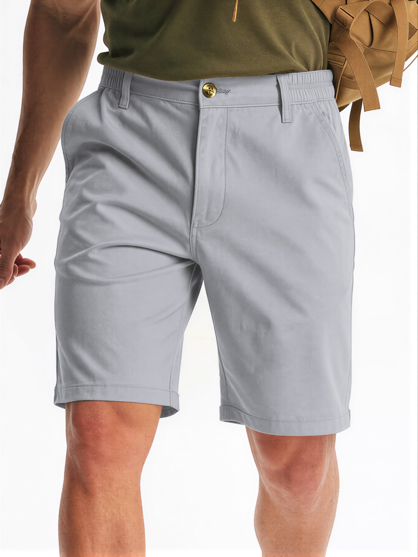 Mens Golf Shorts Polyester Casual