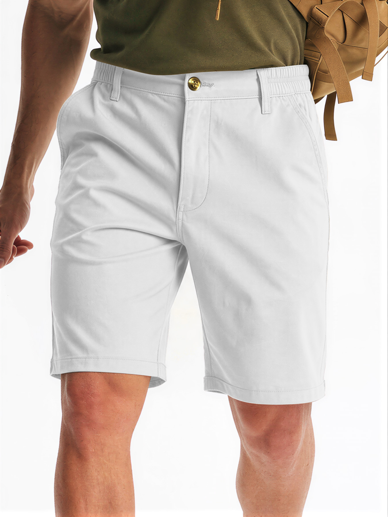 Mens Golf Shorts Polyester Casual