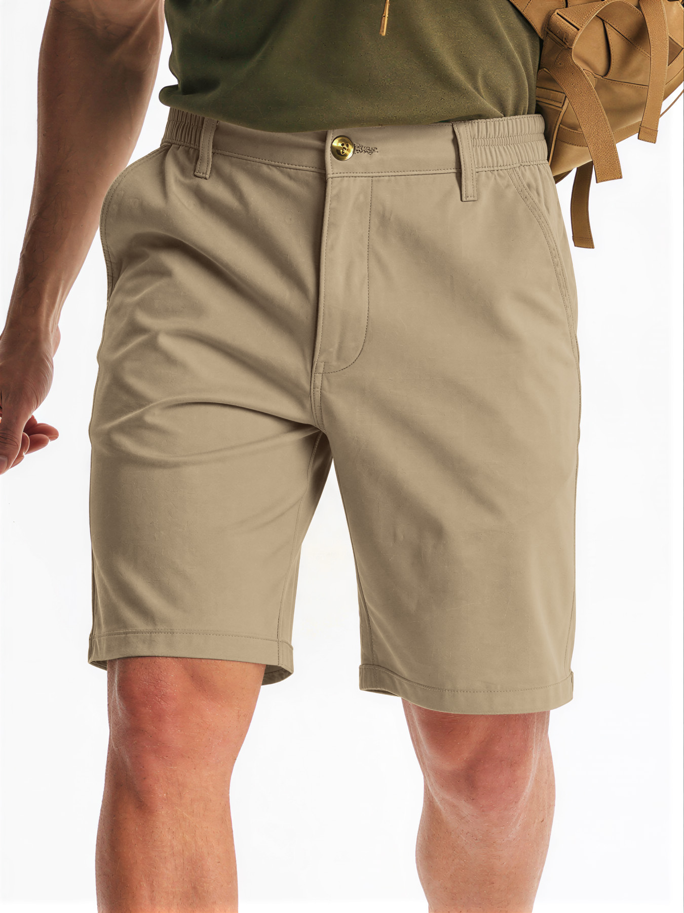 Mens Golf Shorts Polyester Casual