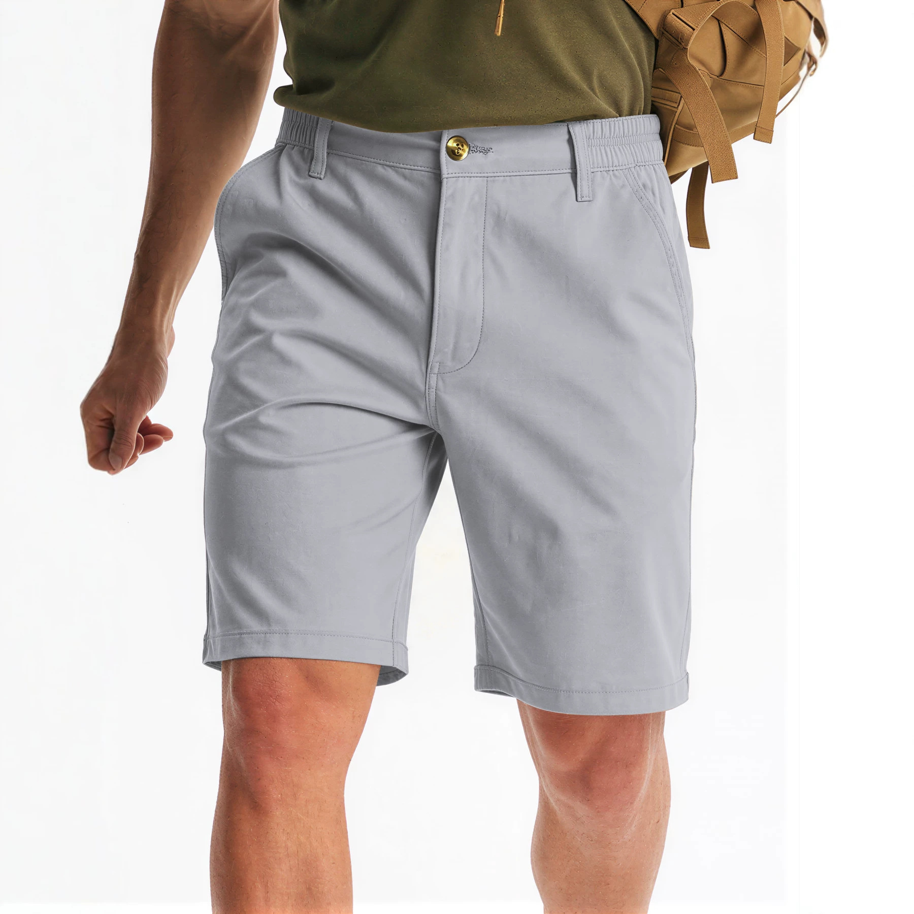 Mens Golf Shorts Polyester Casual